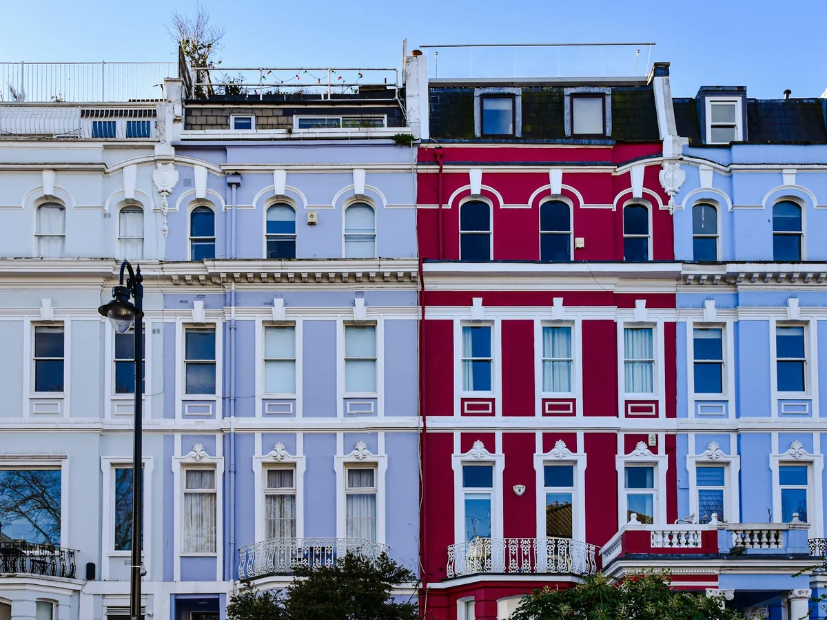 Exterior Painting Bold Red White by Winchester Decorators in Winchester