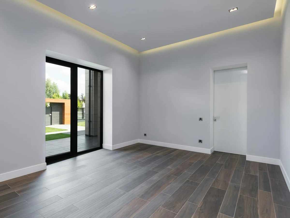 Grey painted room interior by Winchester Decorators