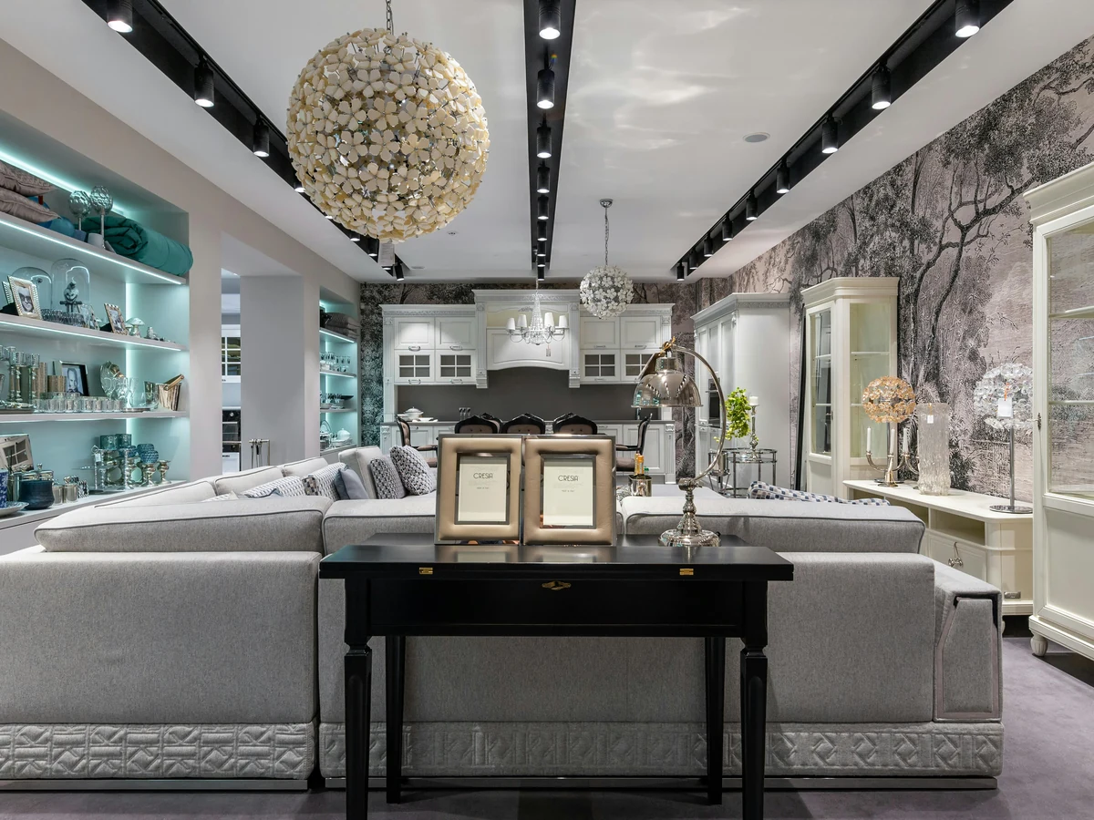 Living Room Painting Luxury Showroom Living by Winchester Decorators in Winchester