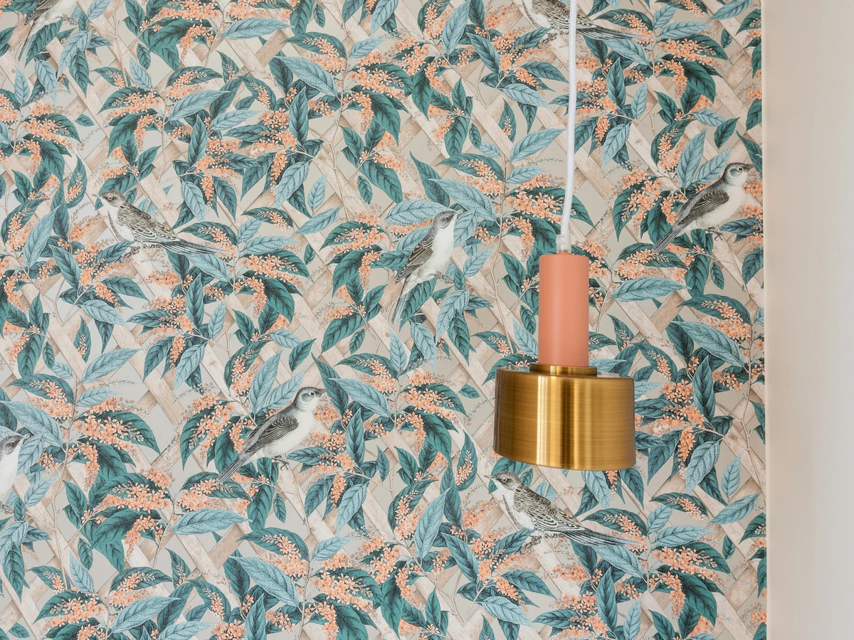 Wallpapering Closeup Floral Botanical by Winchester Decorators in Winchester